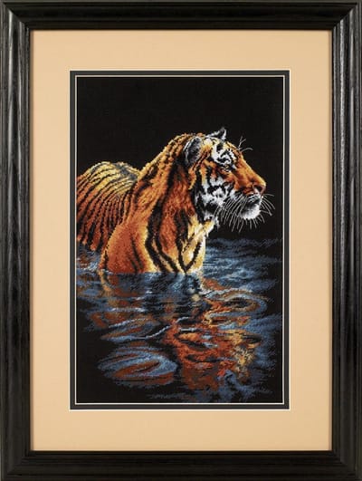 Dimensions Tiger Chilling Out borduren (pakket)