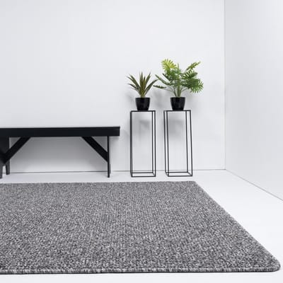 Vloerkleed Xilento Pebble Charcoal | 140 x 200 cm