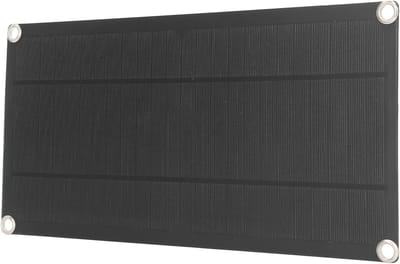 Zonnepaneel Flexibel - Draagbaar Paneel - Batterij Opladen - Hoge Efficiëntie - 180 x 360 mm - Zwart
