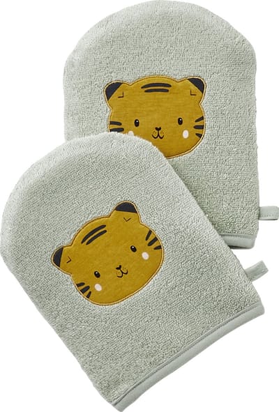 Vertbaudet Set van 2 washandjes Panda