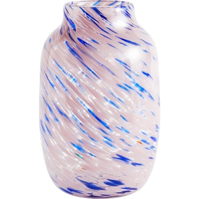HAY Splash Vaas - L round - light pink / blue