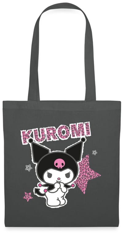 Kuromi Met Letters En Sterren In Leeuwstijl Tas Van Stof Schoudertas