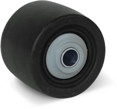 Zwart nylon zwaarlastwiel - 65mm - 500kg