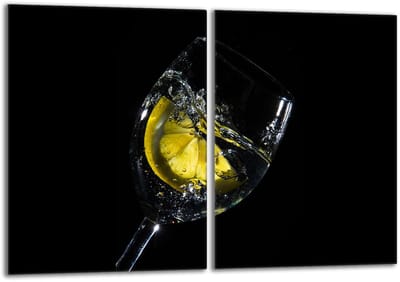 TMK ArtDeko - Onbreekbare Glazen Beschermplaat 40x52 - Wijnmotief - Veilig & Hygiënisch - Multi-functioneel