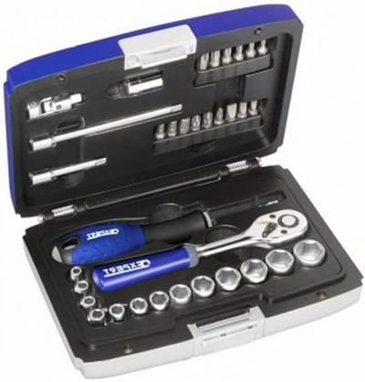 Dopsleutel Set - Gereedschap Set - Klusjes Binnen - Modulair Opbergsysteem - 34 Delen - Zwart