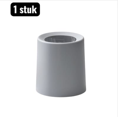 1 stuk - Prullenbak - Mini-prullenbak - Mini Bureau Prullenbak - Mini Prullenbak - Dubbele Laag Design voor Bureau en Keuken - Geschikt voor kantoor en keuken - Minimalistische prullenbak - Grijs
