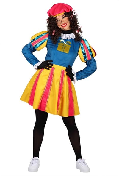 Pakjespiet Dame "Alicante", Multicolour Kostuum - Maat XS