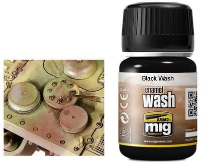 AMMO by Mig Jimenez Modelbouwdecoratie - MIG 1011 Black Wash Effecten potje