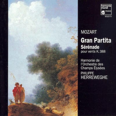 CD MOZART, HERREWEGHE; CHAMPS ELYSEES  - Mozart;Serenade Gran Partit HMC901570 Harmonia Mundi 1997 Duitsland Klassiek Gebruikt gray