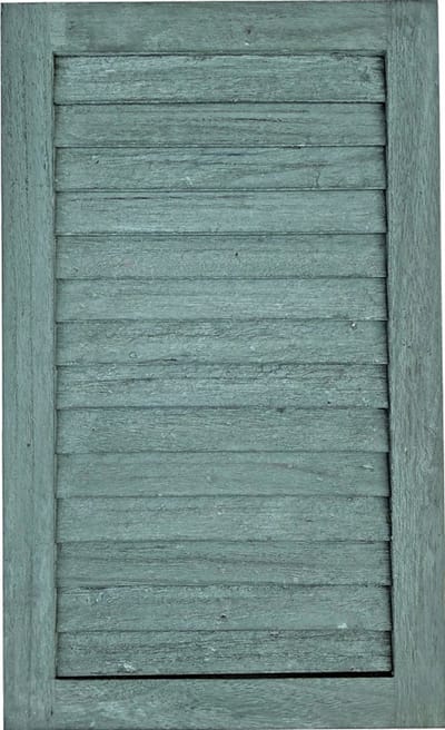 Lavandoux - Louvre Shutter Paneel - Khaki Greenwash - 48 x 29 cm