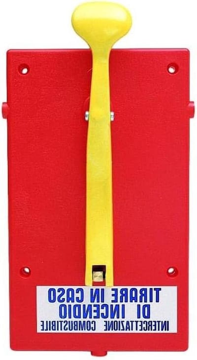 Afscheurhendel - Trekhendel - Brandblusser Bediening - Snelle Ontgrendeling - H28 x L15 cm - Rood