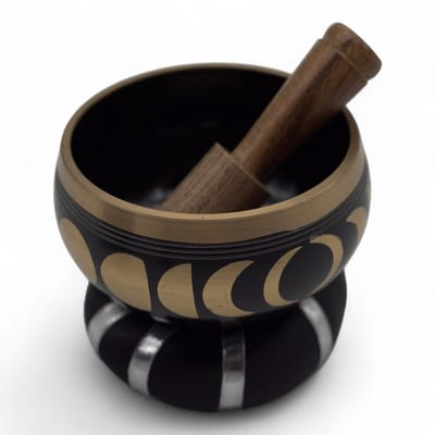 Maanfase klankschaalset - Zwart 10,7 cm
