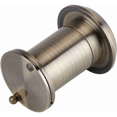 Visionneuse de porte grand angle 220 degrés en verre optique pour la sécurité à domicile (Bronze)