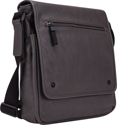 LEONHARD HEYDEN Schoudertas Laptoptas met laptopvak Cult Messenger Bag M Grey Grijs