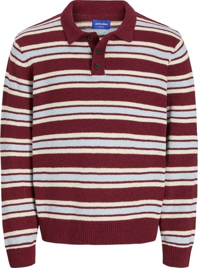 JACK&JONES - JORCAMBRIDGE KNIT STRIPE POLO LN - Heren - Polo's