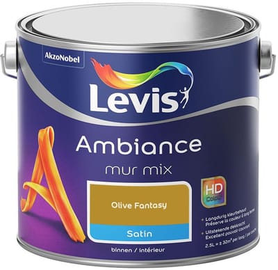 Levis - Ambiance Mur Satin Mix - Olive Fantasy - Mengverf - 2,5 L