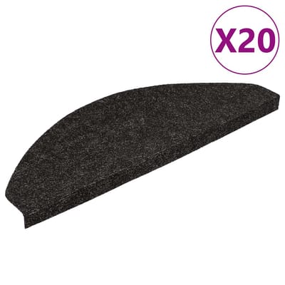 vidaXL - Trapmatten - zelfklevend - 20 - st - 56x17x3 - cm - zwart