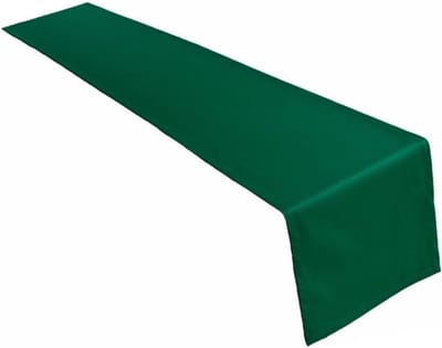 tafelloper, tafellinnen van 100% katoen, collectie concept, kleur en grootte naar keuze (tafelloper - 40x200cm, dennengroen)