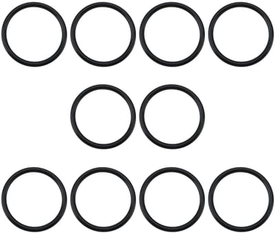 Dailygoods- O-ringafdichtingen 10 stuks - Buitendiameter 43 mm - Binnendiameter 36 mm - Breedte 3,5 mm - Nitrilrubber - Zwart - Afdichtringen
