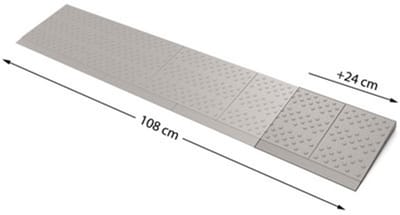 SecuCare drempelhulp 1 laags - verbredings-set naar 108cm