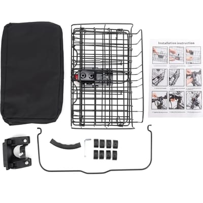 Opvouwfiets Voorrek met Snelkoppelingsbeugel en Uitneembare Voeringtas Eenvoudige Installatie Oxford Cloth Liner Bag Set