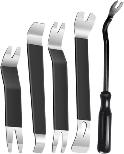 Reparatieset Interieur - Panelen Verwijderen - Auto Onderhoud - Gladde Randen Ontwerp - 5 Delig - Zwart