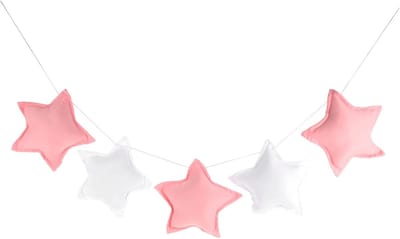 Ster en Maan Decoratie - Hangende Guirlande - Kinderkamer Aankleden - Creatief 3D Ontwerp - 110 cm Lengte - Gekleurd