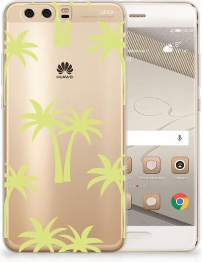 TPU Hoesje voor Huawei P10 Plus TPU Case Palmtrees
