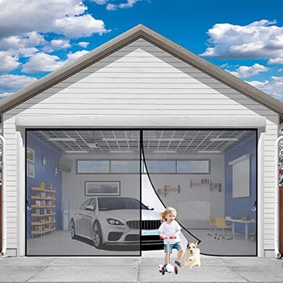 Insectenwerende Magneet Rolhor voor Ramen - 265 x 230 cm - Automatisch Sluitend Zwart