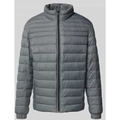 Slim fit gewatteerd jack met opstaande kraag, model 'ODEN2'