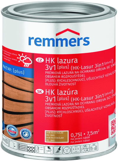 Remmers HK-Lazuur 3in1 [PLUS] - Rustiek Eiken - 0.75 liter