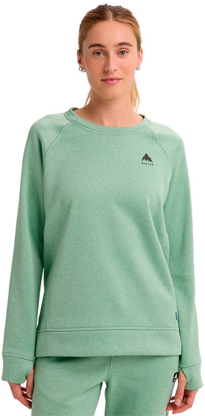 Burton Oak Crewneck Fleece Groen M Vrouw
