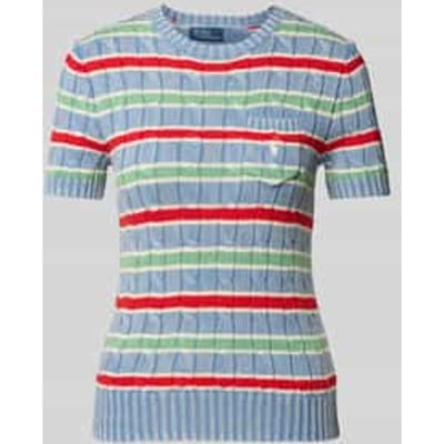 Gebreide pullover met borstzak