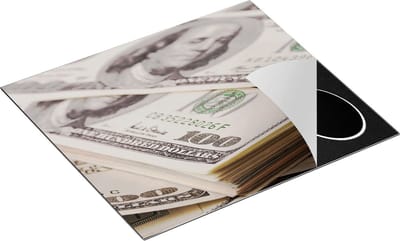 Chefcare Inductie Beschermer Dollar Geld Briefjes - 60x50 cm - Afdekplaat Inductie - Kookplaat Beschermer - Inductie Mat