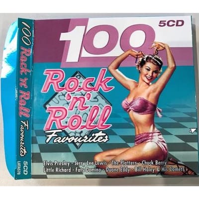 CD VARIOUS - 100 Rock 'n Roll Favourit  LATA570 Weton-Wesgram 2006 UK Rock Gebruikt