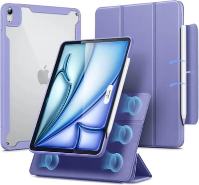 ESR Rebound Hybrid 360 Hoes Geschikt voor Apple iPad Air 11 (2024/2025/2026) Book Case Paars