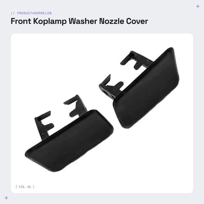 Dailygoods- Koplampwas Nozzle Cover - Set van 2 - Links/Rechts - Compatibel met B/M* W X3 E83 - 2004-2010 - Hoogwaardige kwaliteit - Koplampdeksel