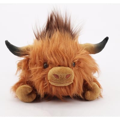 32cm Zacht Liggend Schotse Hooglandkoe Pluche Speelgoed Kawaii Knuffeldier Pop Kerstcadeau voor Kinderen Woondecoratie 32cm bruin