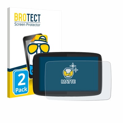 BROTECT - Screenprotector voor TomTom GO Camper Tour - Folie Beschermfolie matte 2 Stuks