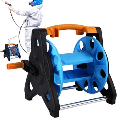 Tuinslang Opberger - Slanghouder Wielen - Tuinonderhoud - Eenvoudige Montage - 32 cm Hoog - Meerkleurig