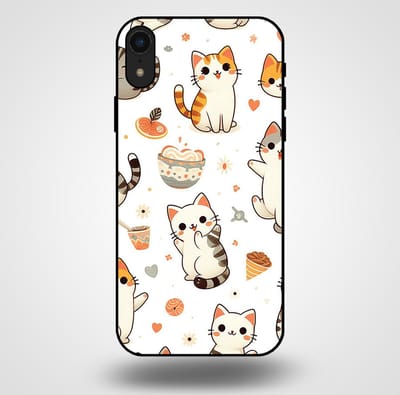 Smartphonica Telefoonhoesje voor iPhone Xr met katten opdruk - TPU backcover case katten design geschikt voor Apple iPhone XR