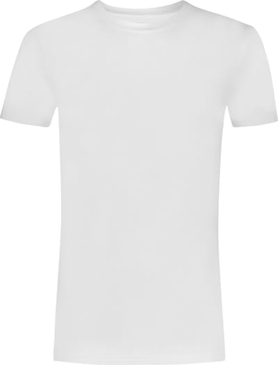 Ten Cate Basics t-shirt high neck wit 2-pack voor Heren | Maat M