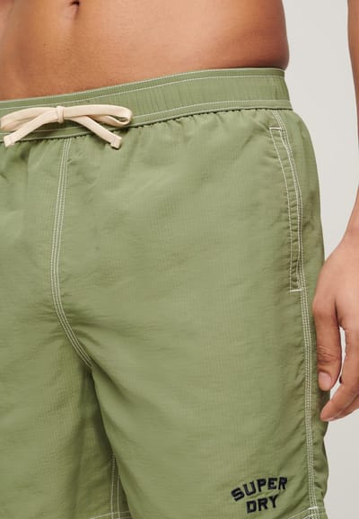 Superdry - Vintage gerecyclede ripstop zwemshort - 43 cm - Heren - Zwembroeken
