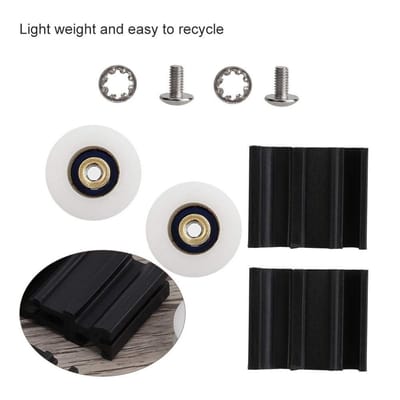 Dailygoods- Douchedeurrollen 22mm - Vervangingskits - Lichtgewicht - Antislip - Duurzaam - Eenvoudige installatie - Deurrad