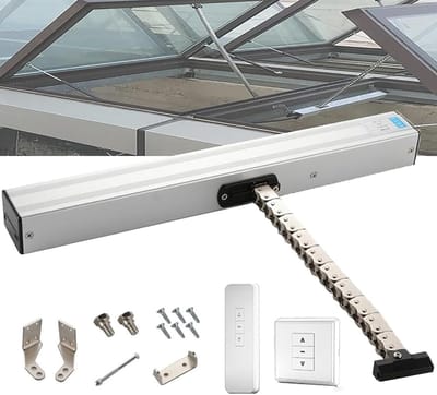 Elektrische Raamopener - Automatische Openhouder - Dakraam Serre - Met Afstandsbediening - 500mm Slag