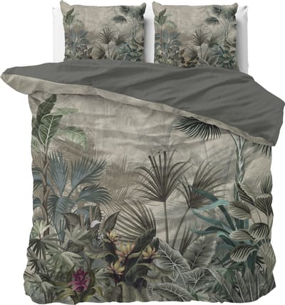 Sleeptime Macy Dekbedovertrek - Tweepersoons - 200X200/220 + 2 x kussenslopen 60x70 - Groen