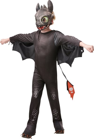 Rubie's Zwarte Toothless Verkleedkostuum Jongens Maat 104