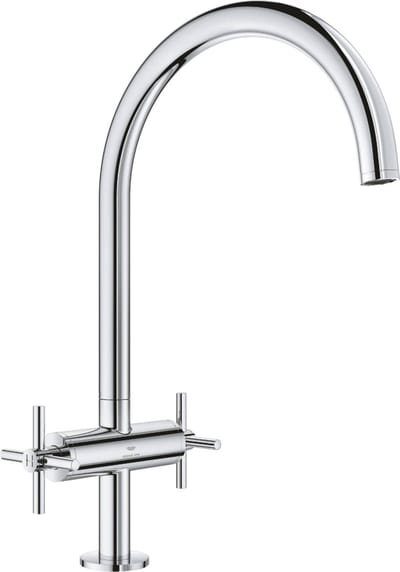 GROHE 2-Greeps Keukenkraan Atrio 30609 C-uitloop chroom, 30609000