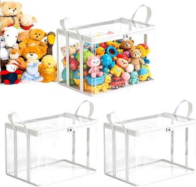 Verhuis Opbergzakken - Opbergtassen Organizer - Spullen Opslaan - Stofdichte Container - 35x28x2 cm - Wit