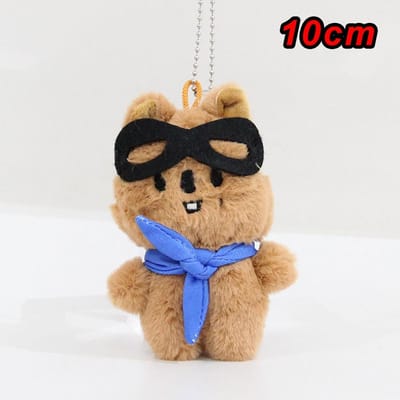 70Style Skzoo Pluche Sleutelhanger Kawaii Skzoo Sleutelhanger Stay Pluche Cartoon Knuffeldier Pop Kawaii Speelgoed Kamer Decoratie Kinderen Cadeau 8pcs beige